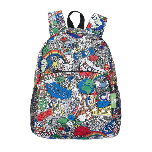 Eco Chic Lightweight Foldable Mini Backpack Save The Planet