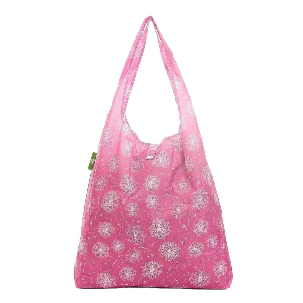 Eco Chic Lightweight Foldable Reusable Shopping Bag Dandelion Dusty Pink