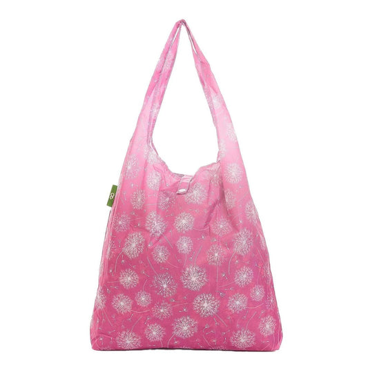 Eco Chic Lightweight Foldable Reusable Shopping Bag Dandelion Dusty Pink