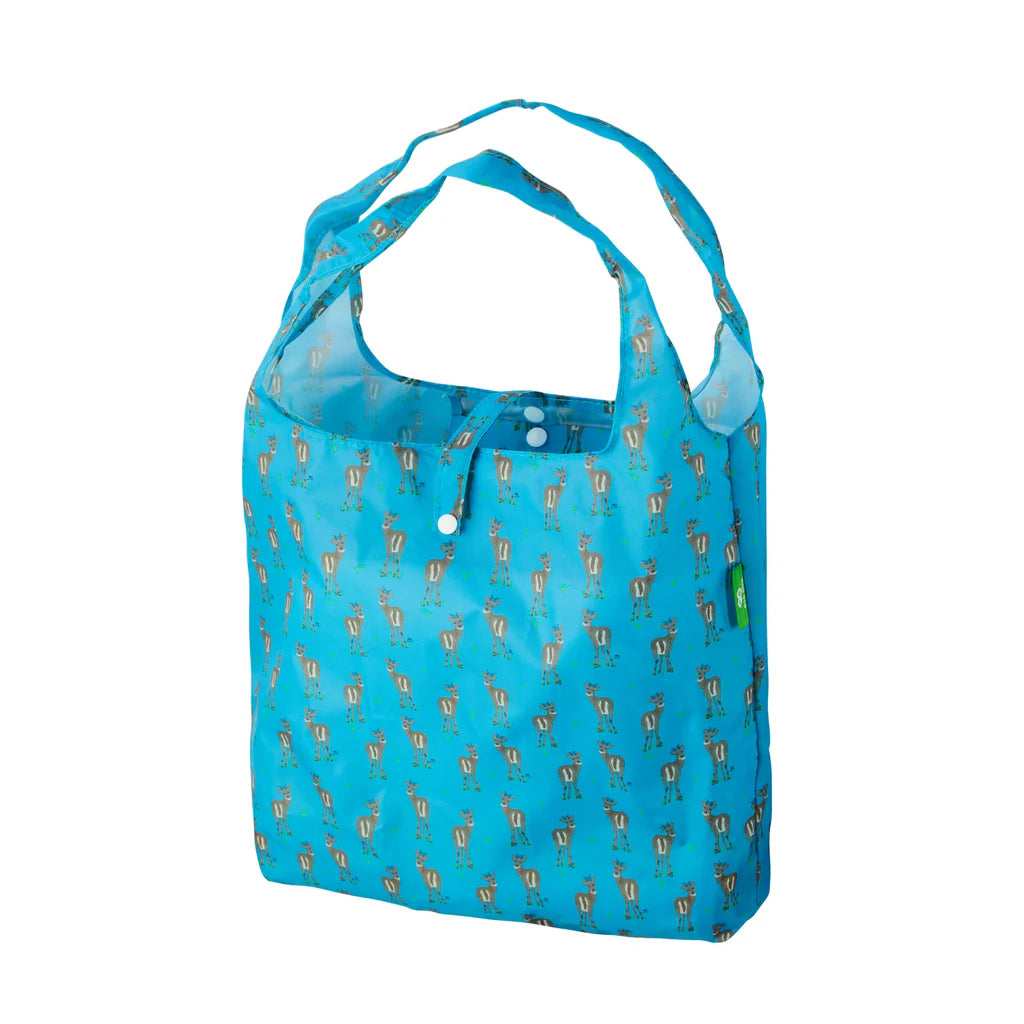 Eco Chic Lightweight Foldable Reusable Deer Shopping Bag