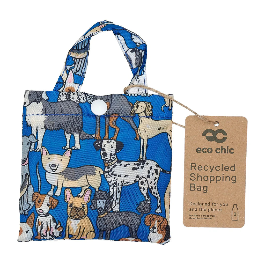 Eco Chic Lightweight Foldable Reusable Dogs Shopping Bag