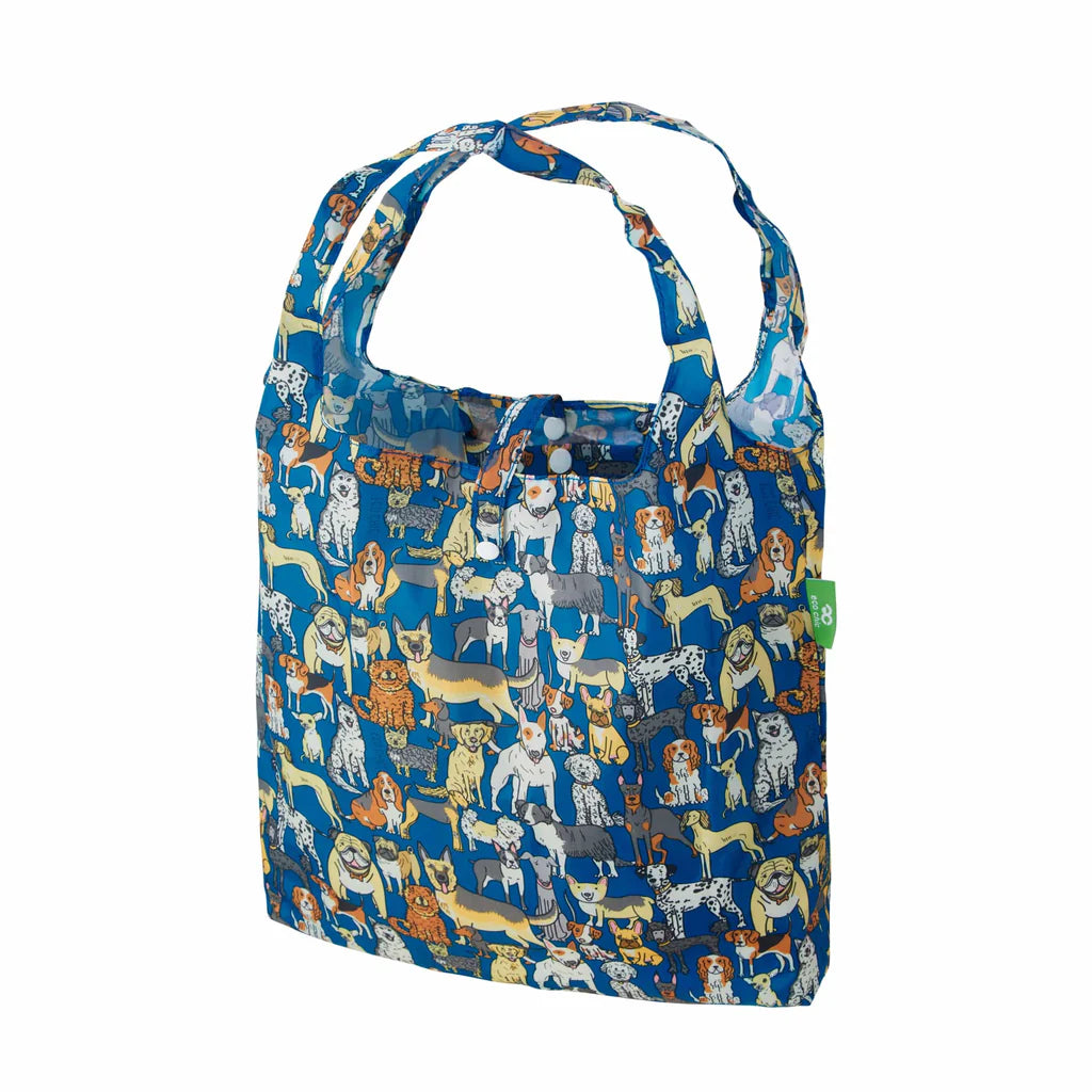 Eco Chic Lightweight Foldable Reusable Dogs Shopping Bag