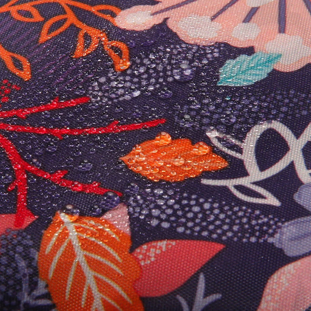 Eco Chic Lightweight Foldable Reusable Lush Floral Shopping Bag