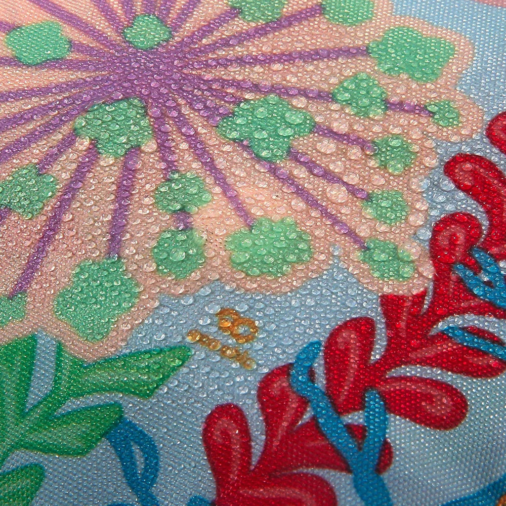 Eco Chic Lightweight Foldable Reusable Lush Floral Shopping Bag