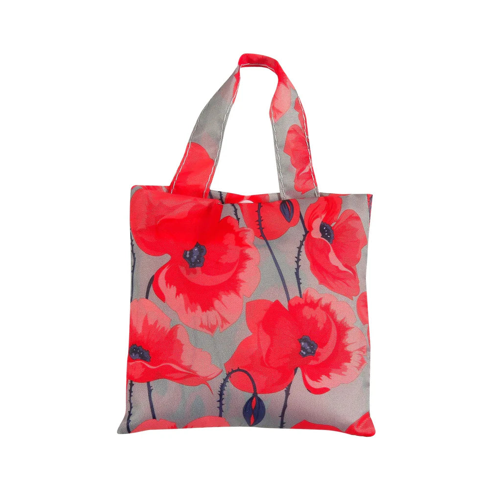 Eco Chic Lightweight Foldable Reusable Poppy Shopping Bag