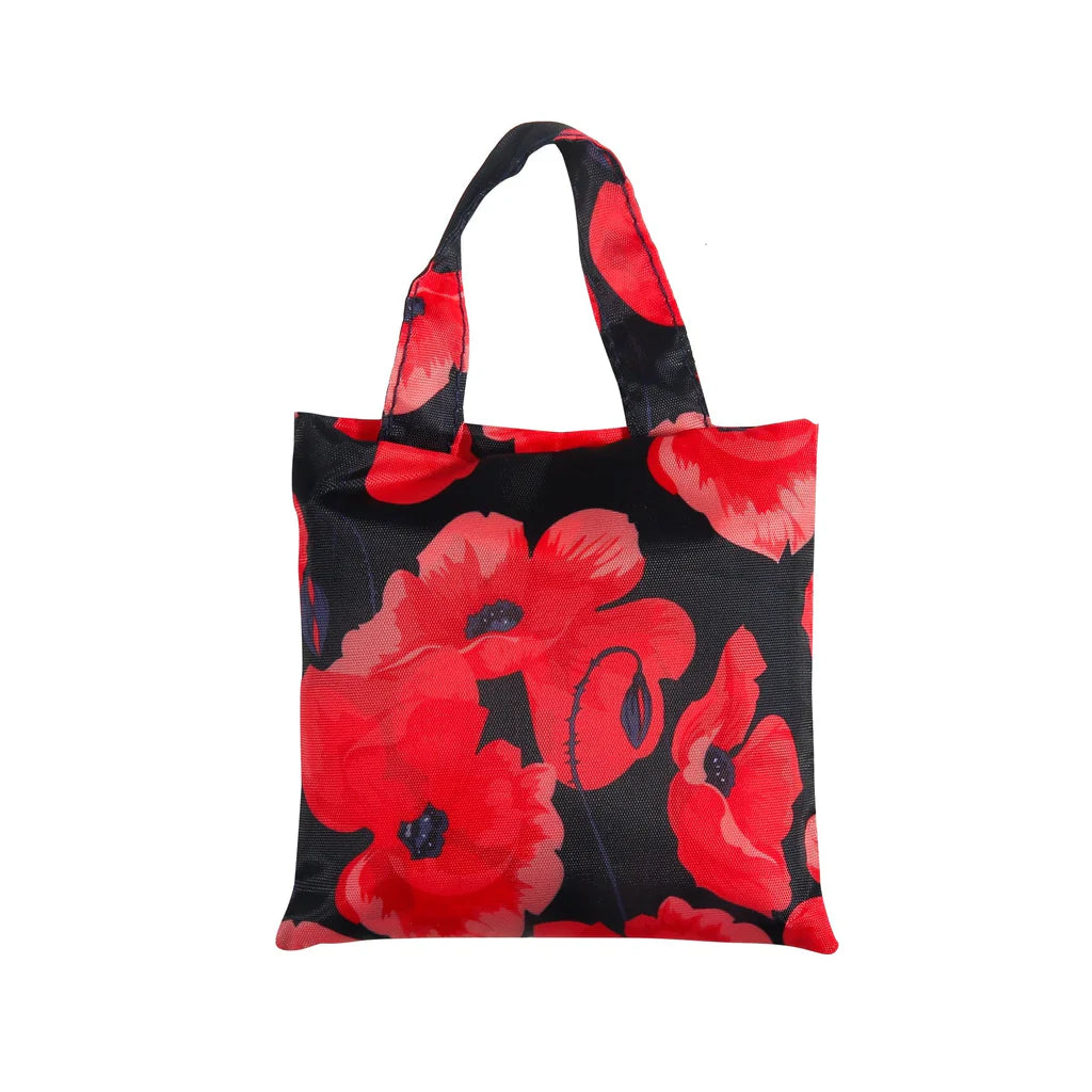 Eco Chic Lightweight Foldable Reusable Poppy Shopping Bag