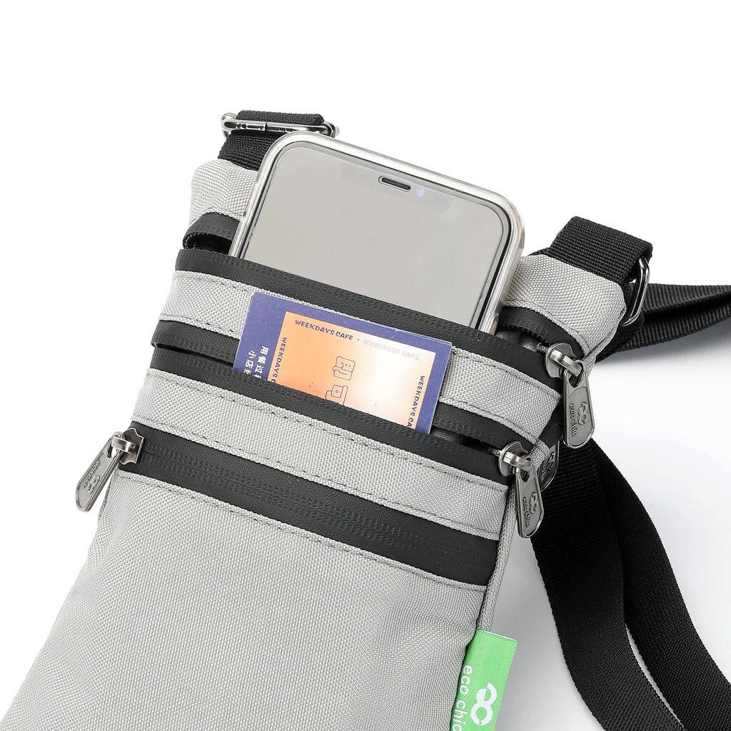 Eco Chic Recycled Canvas Crossbody Phone Bag