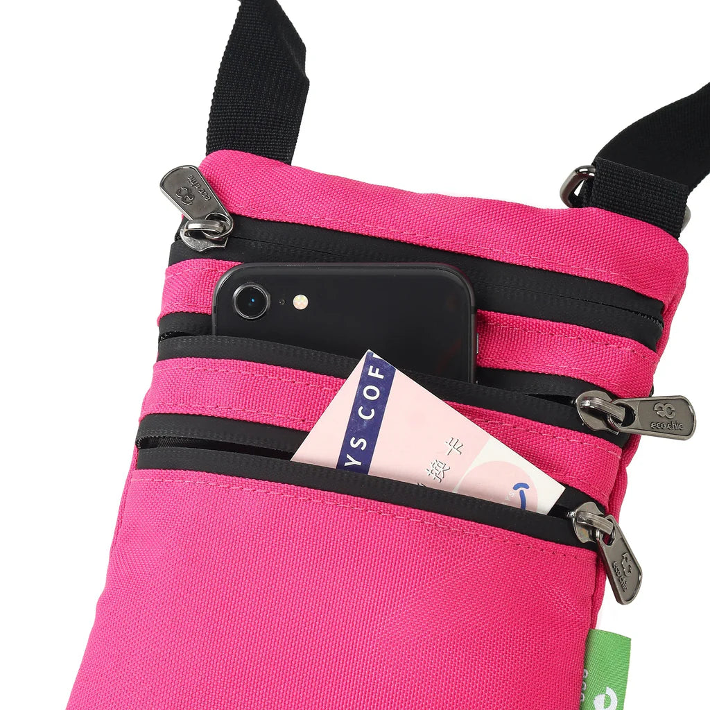 Eco Chic Recycled Canvas Crossbody Phone Bag