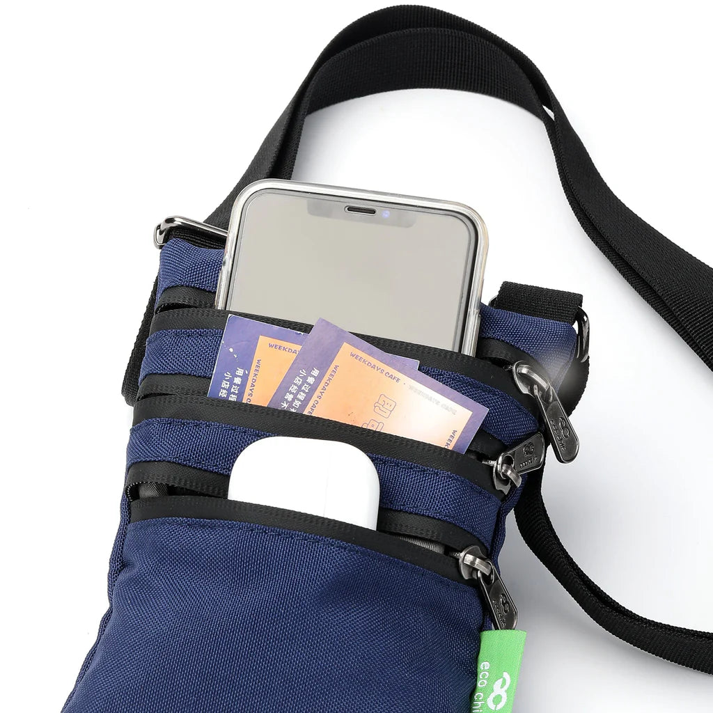Eco Chic Recycled Canvas Crossbody Phone Bag