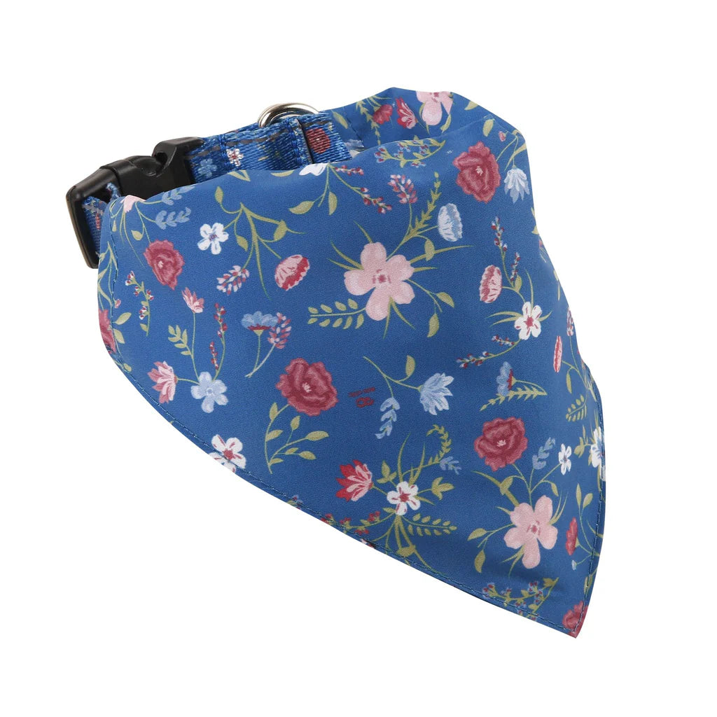 Eco Chic Navy Floral Dog Bandana