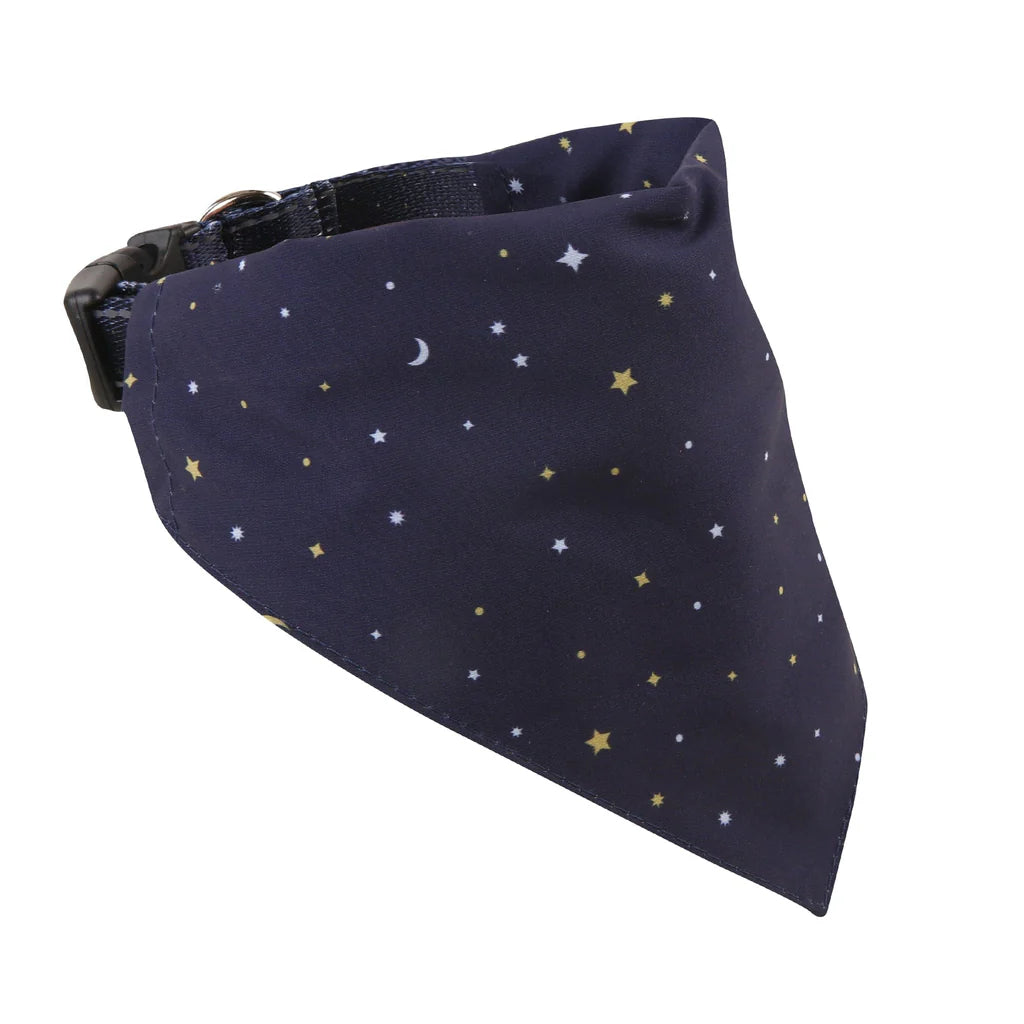 Eco Chic Navy Stars & Moons Dog Bandana