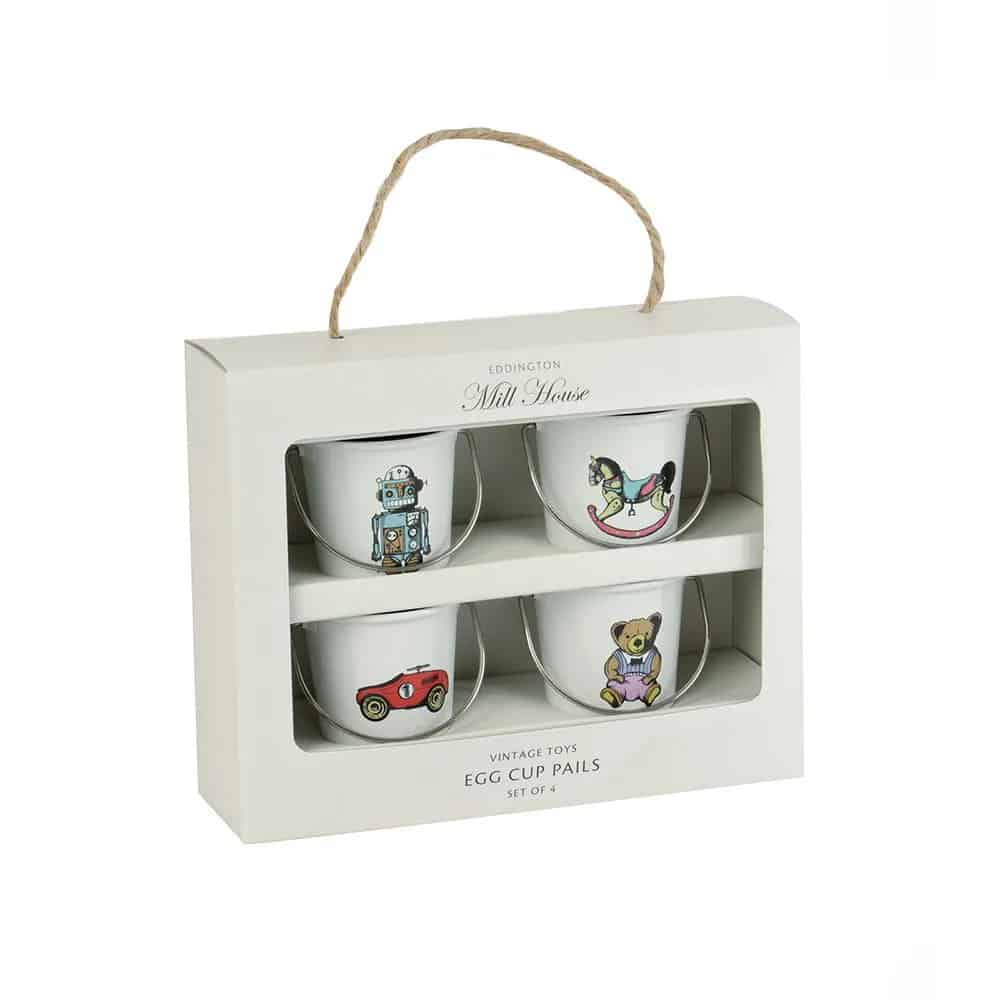 Eddington Vintage Toys Egg Bucket Set of 4