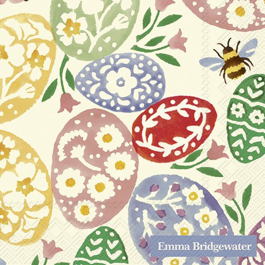 Emma Bridgewater Easter Eggs Cream Cocktail Napkins