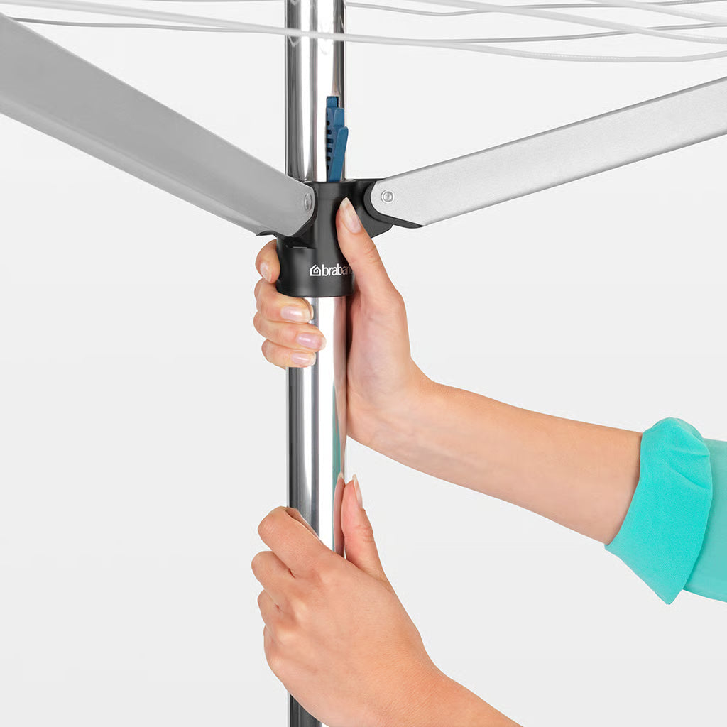Brabantia Essentials 30m Outdoor Rotary Airer with Ground Tube