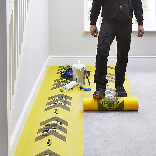 Everbuild Roll & Stroll Premium Carpet Protector 600mm x 25m 