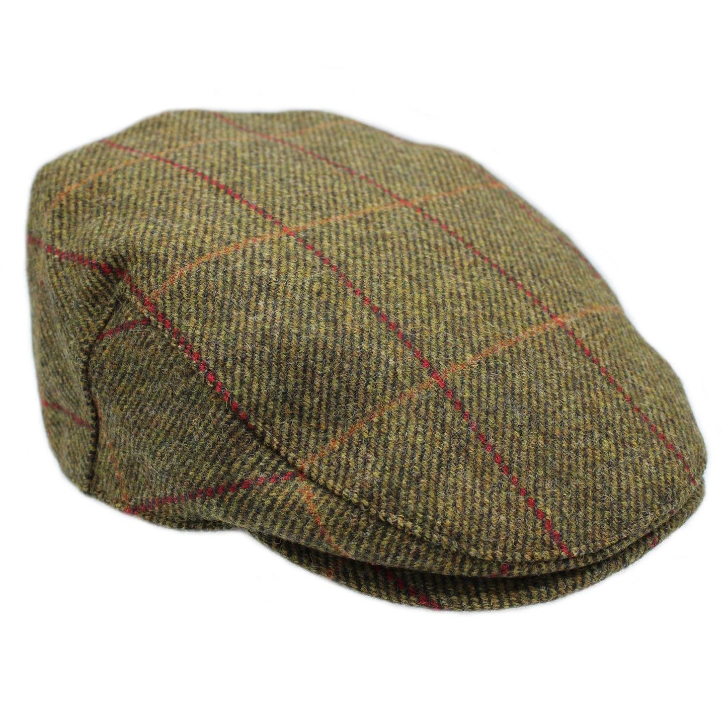 Heather Hats Kinloch Waterproof British Tweed Flat Cap