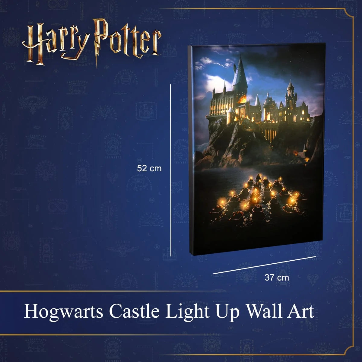 NOMA Harry Potter Hogwarts Castle illuminated LED wall art canvas decoration
