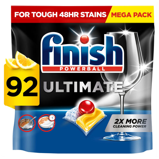 Finish Ultimate Deep Clean & Shine Lemon Dishwasher Tablets