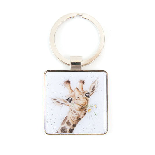 Wrendale Flowers Giraffe Keyring