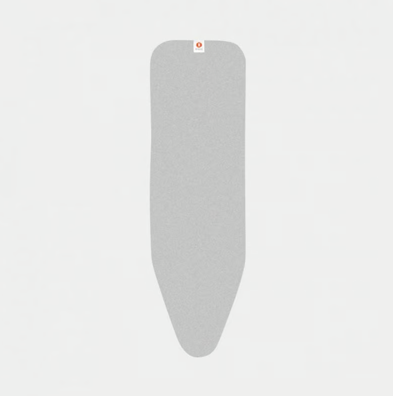 Brabantia Metallised Silver Foam Back Ironing Board Cover B 124 x 38 cm