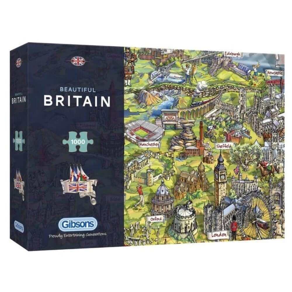 Gibsons Beautiful Britian 1000 Piece Jigsaw Puzzle