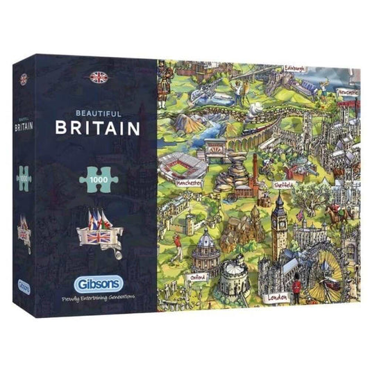 Gibsons Beautiful Britian 1000 Piece Jigsaw Puzzle