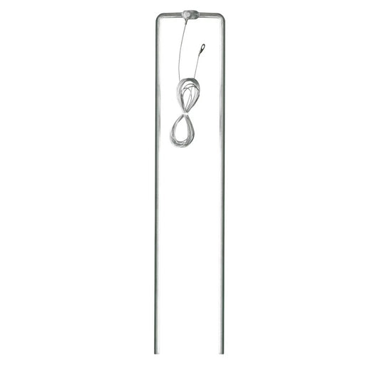 Gallagher double mobile electric fence earth stake made of galvanised steel with a 3-metre connection cable attached, ready for portable pasture use.