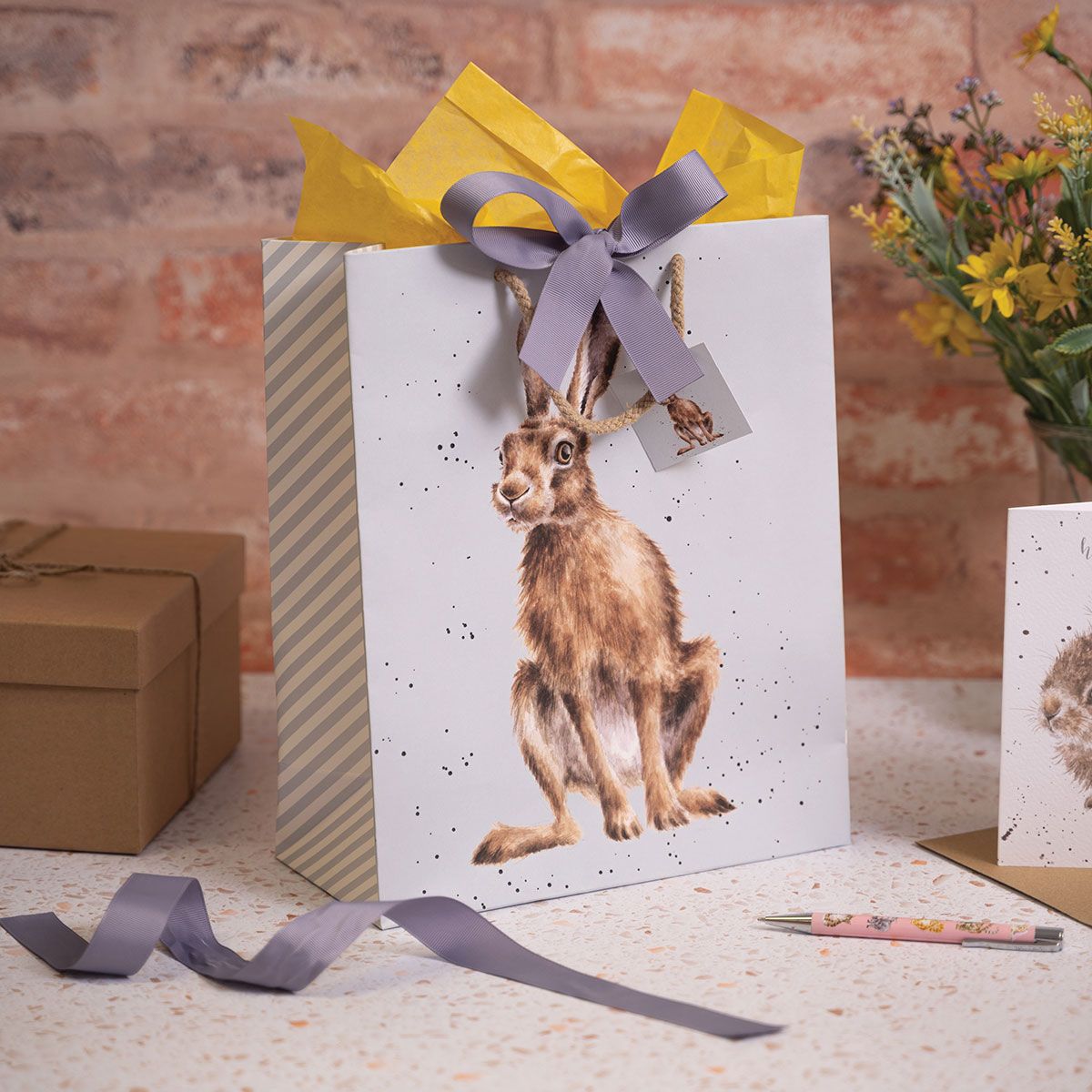 Wrendale Golden Hour Hare Large Gift Bag