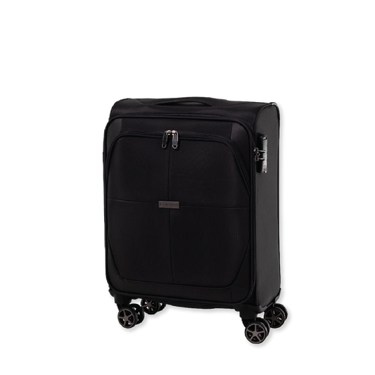 Gino Ferrari Omis lightweight softsided suitcase with 8 spinner wheels and retractable handle