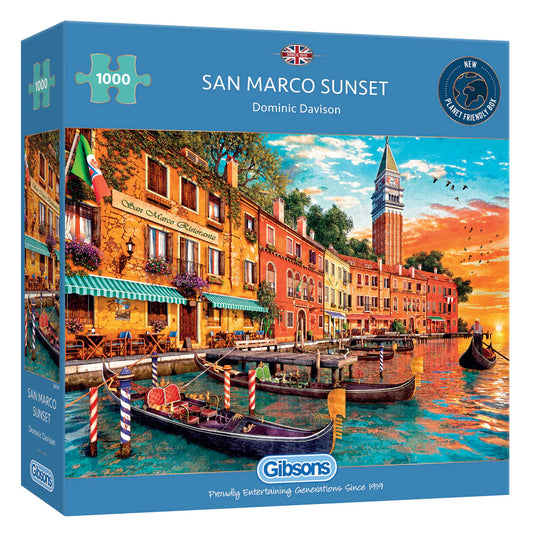 Gibsons San Macro Sunset 1000 Piece Jigsaw Puzzle