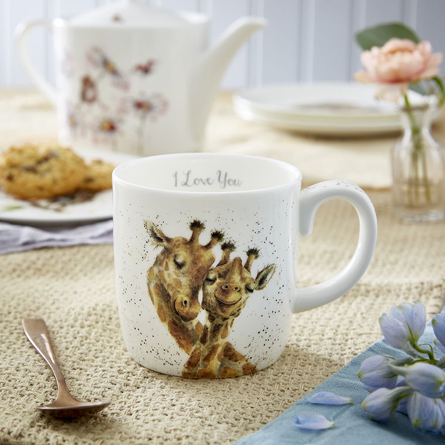 Wrendale I Love You Giraffe Mug