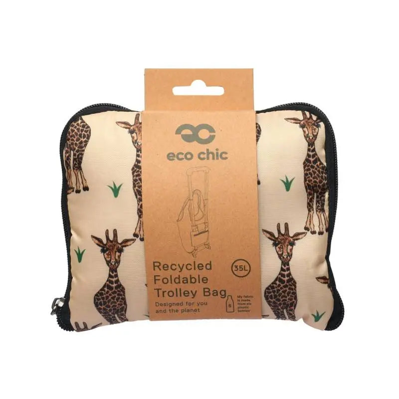 Eco Chic Removable Giraffe Trolley Shopping Bag