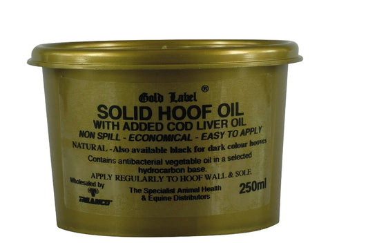 Trilanco Gold Label Solid Hoof Oil Natural 250ml