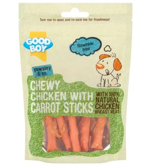 Good Boy Chewy Chicken Carrot Stick Treats