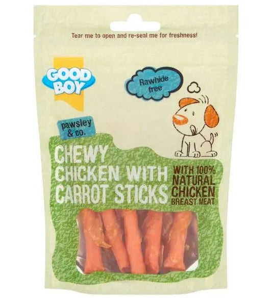Good Boy Chewy Chicken Carrot Stick Treats