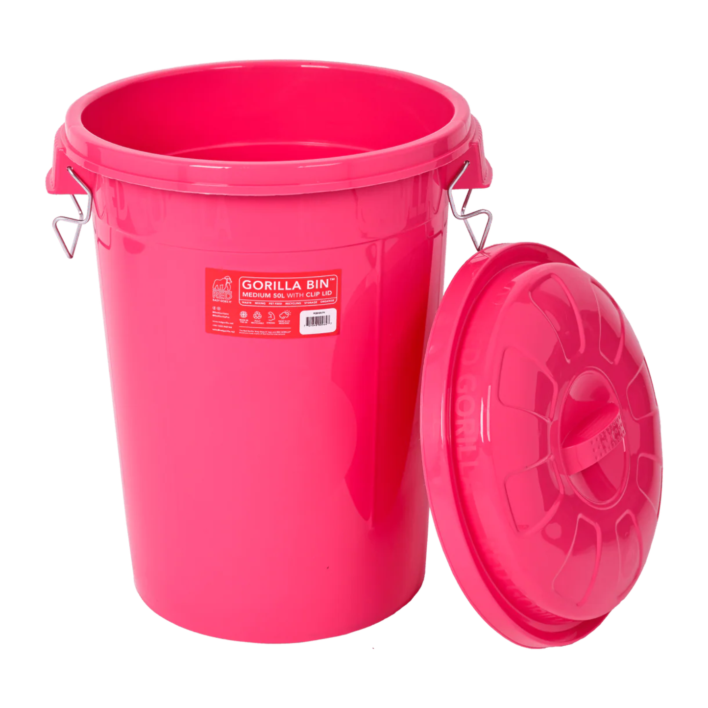 Gorilla Bin 50L Pink