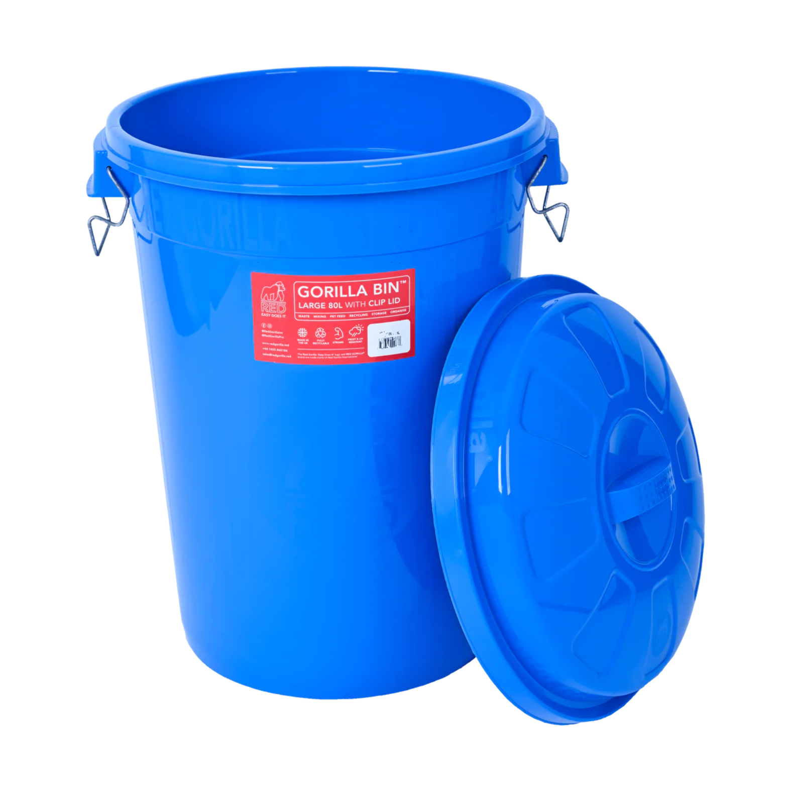 Gorilla Bin 80L Blue