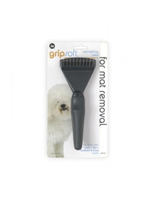 JW Gripsoft Grooming Dematting Rake