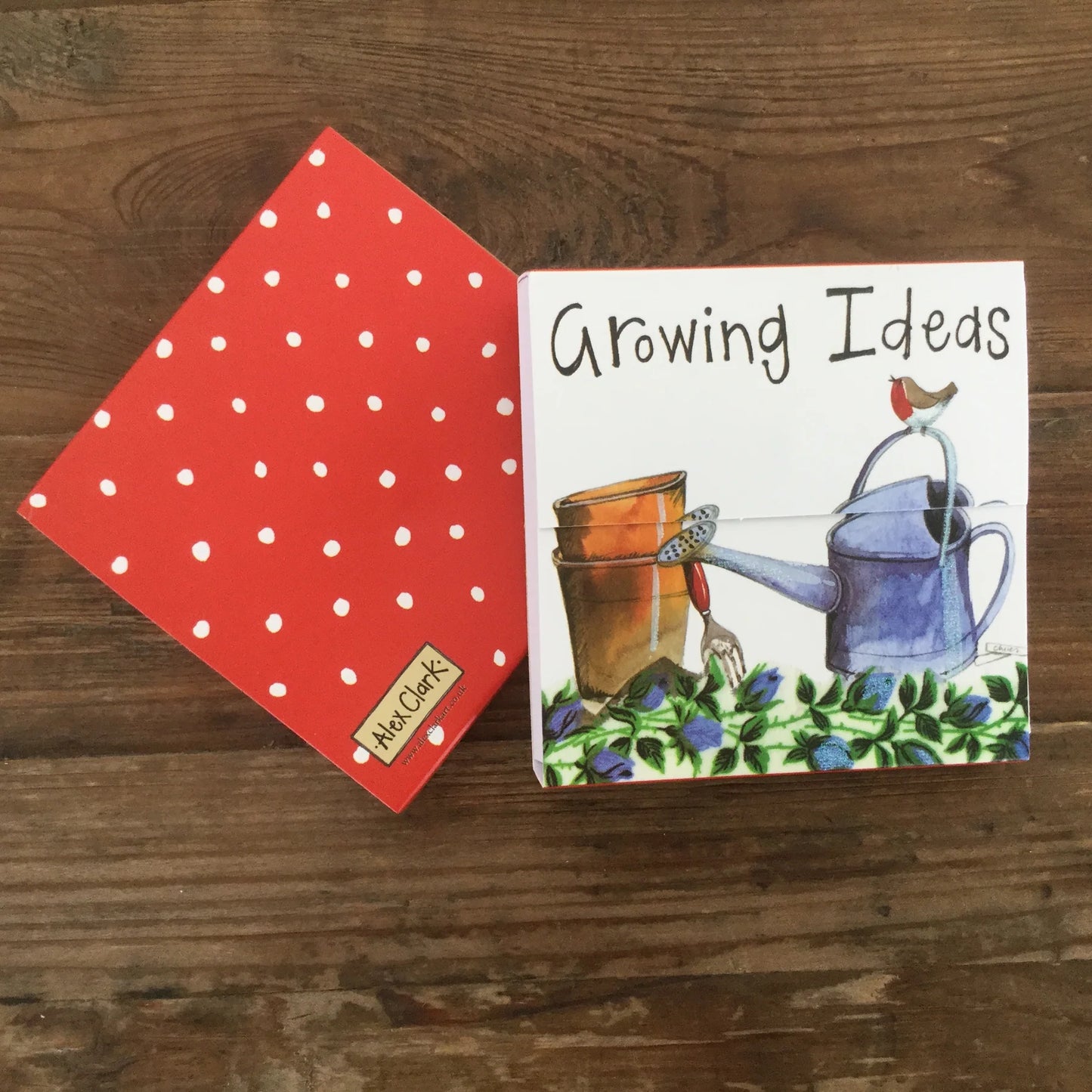 Alex Clark watering Can Growing Ideas Mini Magnetic Notepad