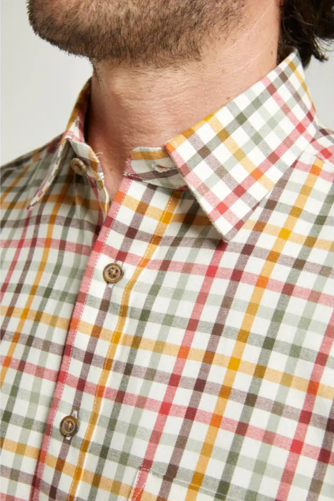 Double Two Tattersal Check Shirt