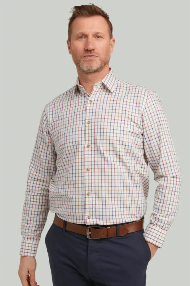 Double Two Tattersal Check Shirt