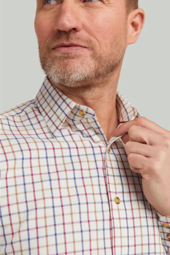 Double Two Tattersal Check Shirt