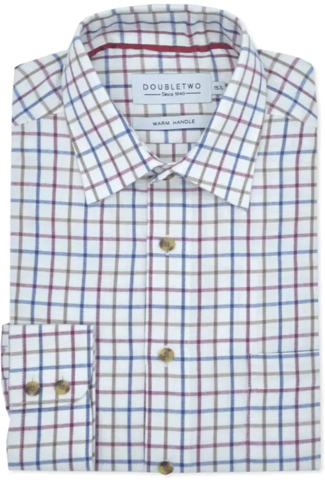 Double Two Tattersal Check Shirt