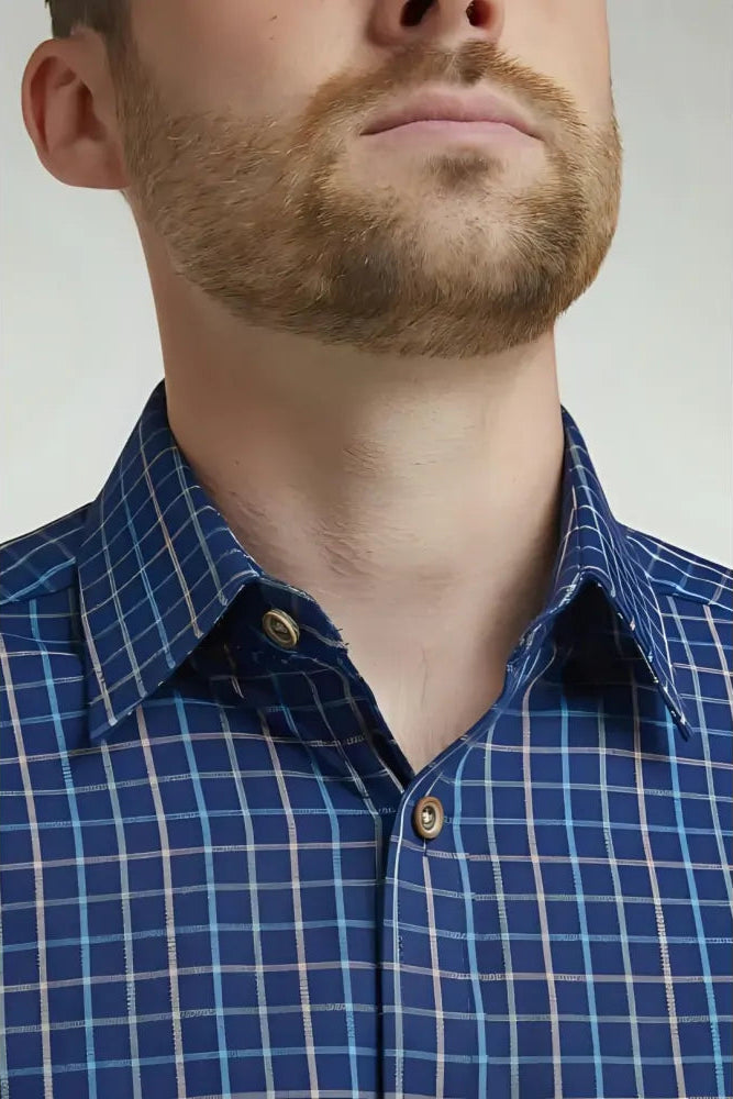 Double Two Tattersal Check Shirt