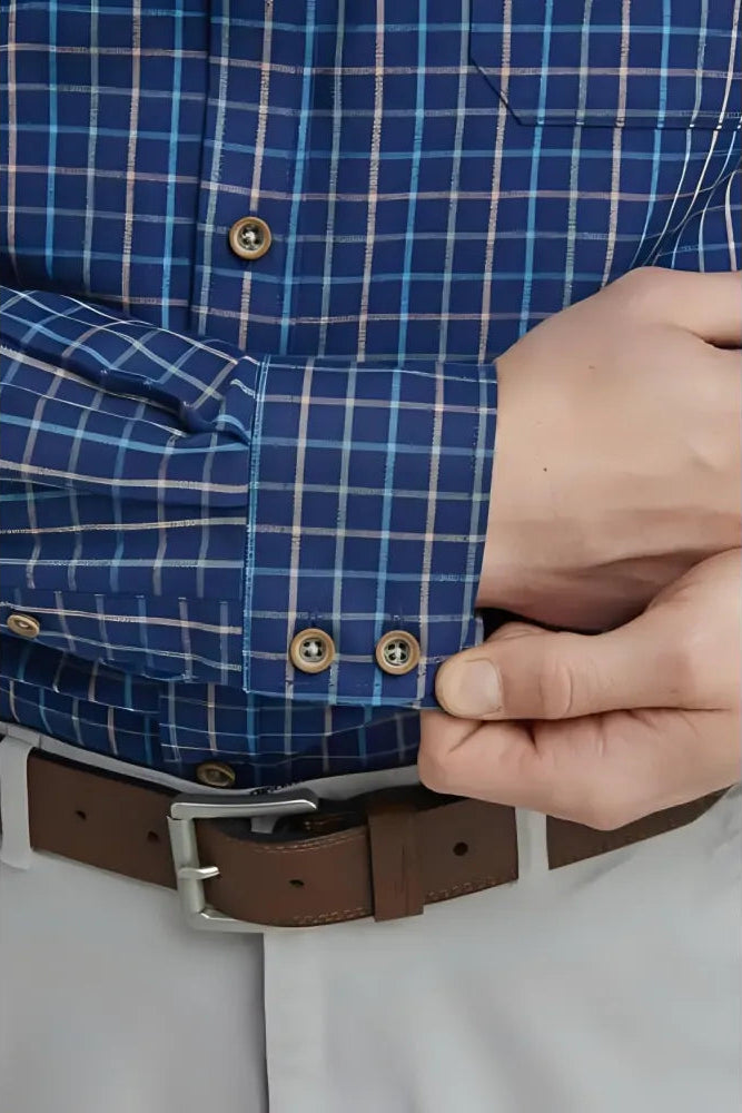 Double Two Tattersal Check Shirt