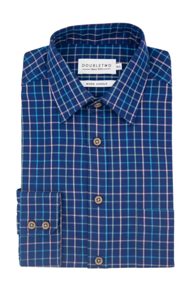 Double Two Tattersal Check Shirt