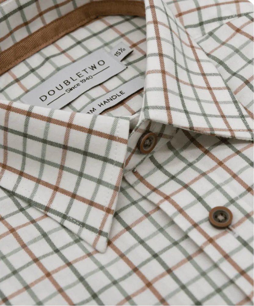 Double Two Tattersal Check Shirt