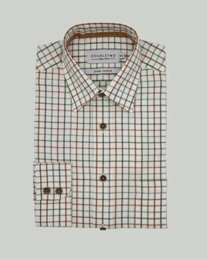 Double Two Tattersal Check Shirt