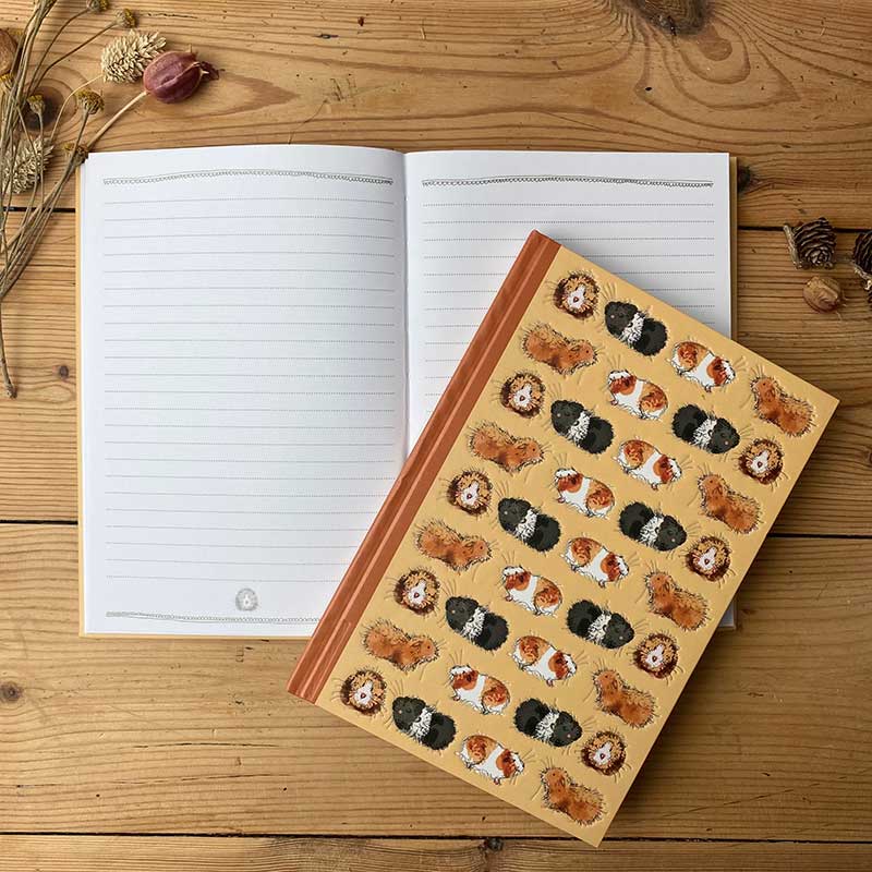 Alex Clark Gorgeous Guinea Pigs Small Hardback Journal