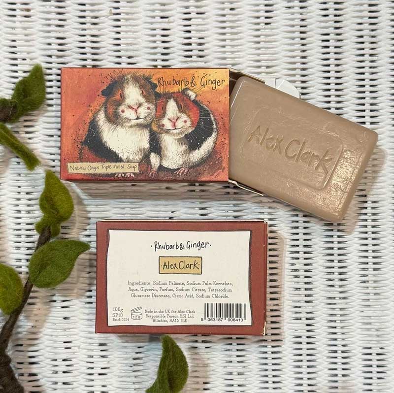 Alex Clark Guinea Pig Rhubarb & Ginger Soap